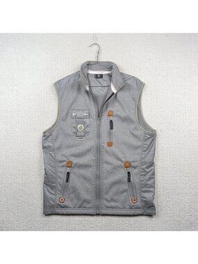 Bogner Multipocket Tactical Military Fleece Vest Men’s Size L Gorpcore Gray Tech